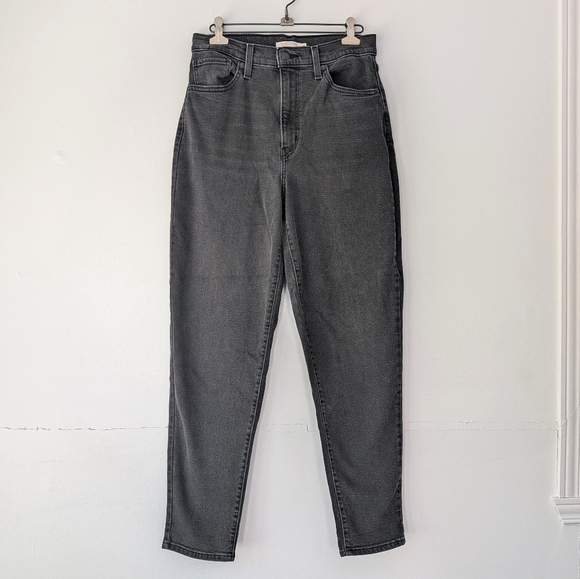 Levi's Women's High Waisted Mom Jeans Charcoal ~ Size 29 - Picture 1 of 10